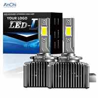 Ampoule de phare de voiture LED série D de remplacement et de mise à niveau, haute puissance 200W, type HID Xénon, pour D1S/D2S/D2R/D3S/D4S/D4R/D8S