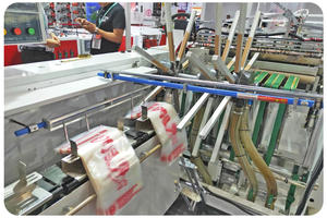 विकेट इकट्ठा बैग बनाने की मशीन के साथ स्वचालित उच्च गति प्लास्टिक चिकन बैग - Product Image 3