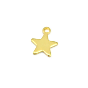 Stainless Steel Star Pendant Gold <b>Silver</b> Openwork Five Pointed Charm Jewelry Findings For Necklace <b>Bracelet</b> Accessories - Product Image 5