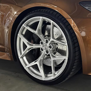 Jante en alliage de voiture forgée sur mesure en une seule pièce, argent brossé, 5x120 5x112 5x114.3, 17 18 19 20 21 22 23 pouces - Product Image 5