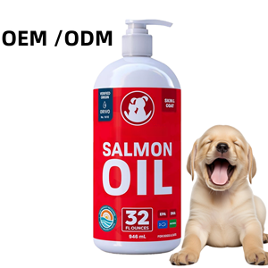 Aceite de Pescado de Salmón Salvaje de Alaska Omega 3 de Marca Propia para Perros y Gatos, <span class=keywords><strong>EPA</strong></span> DHA, Salud de la Piel y el Pelaje, Cadera y Articulaciones, Líquido para Mascotas - Product Image 1