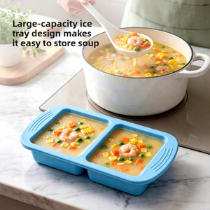 OEM ODM Factory Supplier New Silicone Soup Molds Food Grade Silicone Fresh-Keeping Freezer Molds - Product Image 1