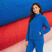 Tela de Forro Polar de Poliéster con Aspecto de Algodón de 280 g/m², de una Sola Cara, para Ropa Deportiva de Otoño e Invierno 7978