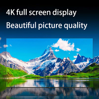 HJI Brand QLED 4K Smart UHD TV 32"-85" Zwart 60Hz met WiFi Android Stand/Wandmontage optie