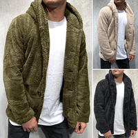 Cardigan molletonné pour femme, veste en peluche ample, grande taille, couleur Pure, vêtement décontracté
