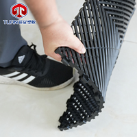Baldosas Modulares de PVC Antideslizantes para Piso de Garaje, Diseño Moderno y Liso, 400*400*18mm