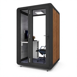 Cabine insonorisée pour bureau, cabine d'interview pour une seule personne, cabine d'interview vidéo pour le <span class=keywords><strong>recrutement</strong></span> RH, <span class=keywords><strong>recrutement</strong></span> à distance - Product Image 1
