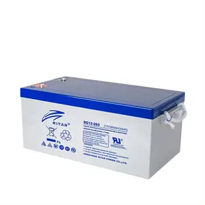 Ritar Gel Replacement Battery 12v 100ah 200ah Batteries 100ah 200a/h 250ah