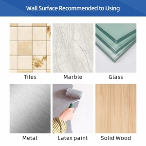 Thần đồng pfh01r không có móng tay treo hình ảnh Wall Mount dính kim loại khung hình móc với chất kết dính kim loại khung hình móc - Product Image 2