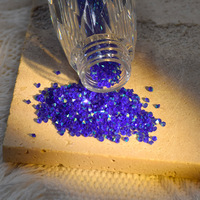 Strass en verre micro-diamants irisés scintillants de 1,2 mm, faits à la main, à dos pointu, en bouteille 3D, 2880 pièces, écologiques, vente chaude