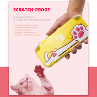 Coque de protection transparente DATA FROG Cat Paw pour console Nintendo Switch Lite, étui de protection rigide pour NS Switch Lite