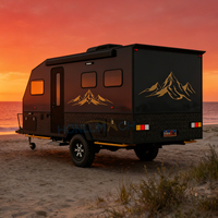 Caravane HONLU avec panneau solaire, capacité de charge élevée pour les voyages tout-terrain