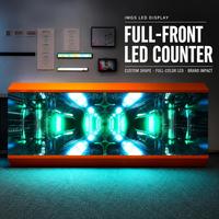 Comptoir de bar LED personnalisé trois faces couleur intégrale OEM ODM pour discothèque, bar, événement, showroom