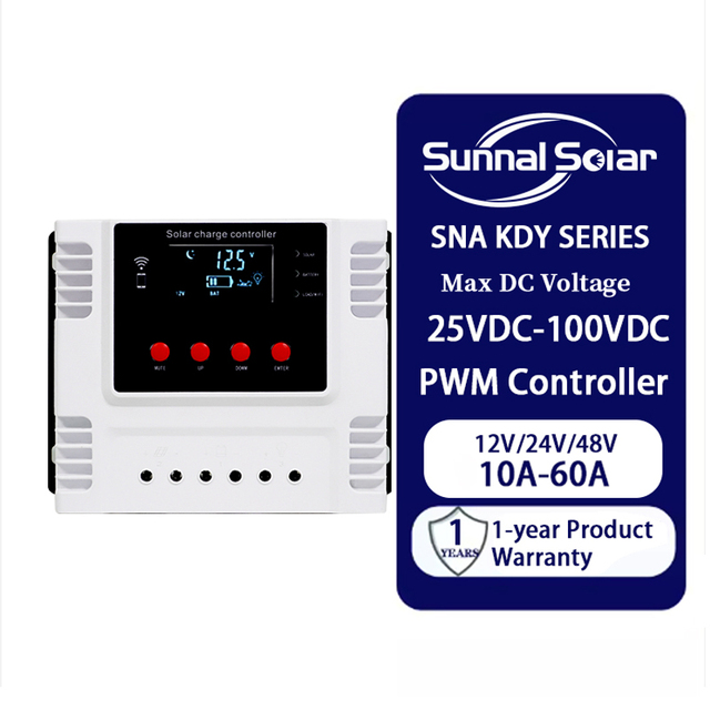 12V 24V 48V Solar Charge Controller for Water Heater USB PWM Battery Regulator with LCD Display