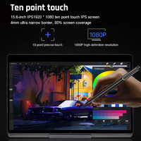 Nouveau 15.6 pouces Yoga ordinateur portable multi-forme gravité Induction écran tactile Rgb clavier Win 11 Portable bureau réunion ordinateur portable Pc