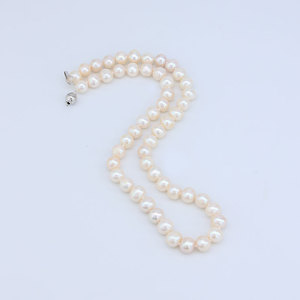 Set di gioielli in argento 925 pregiato <span class=keywords><strong>per</strong></span> <span class=keywords><strong>la</strong></span> <span class=keywords><strong>festa</strong></span> <span class=keywords><strong>della</strong></span> <span class=keywords><strong>mamma</strong></span> <span class=keywords><strong>collana</strong></span> di perle regalo set di 8-9mm <span class=keywords><strong>collana</strong></span> di perle d'acqua dolce bianco naturale da donna - Product Image 4