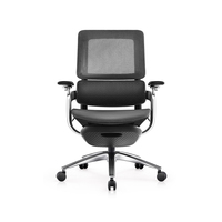 Chaise de bureau pour ordinateur à domicile, chaise de bureau réglable à dossier haut avec repose-pieds, mobilier de bureau