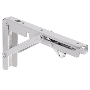 Stainless Steel Folding Bracket Wall Mounted <b>Shelf</b> Support Durable Storage Rack Modern Simple Design - Product Image 2