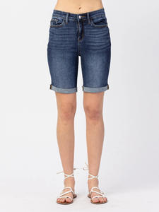 All'ingrosso pantaloncini in Denim da <span class=keywords><strong>donna</strong></span> di mezza vita <span class=keywords><strong>Bermuda</strong></span> da <span class=keywords><strong>donna</strong></span> in cotone elasticizzato traspirante stile estivo <span class=keywords><strong>pantaloni</strong></span> corti Casual a vita alta - Product Image 6