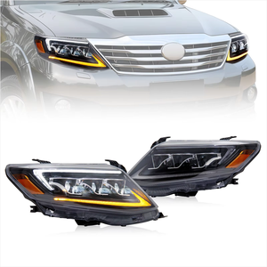 Phare LED pour <span class=keywords><strong>Toyota</strong></span> Fortuner 2012 2013 2014 2015, faisceau longue portée 12V, projecteur, feux de jour DRL - Product Image 3