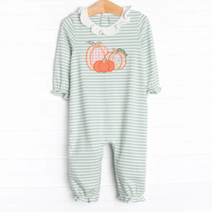 Monogramma nuovo Design in cotone <span class=keywords><strong>zucca</strong></span> a righe manica lunga abiti <span class=keywords><strong>da</strong></span> <span class=keywords><strong>bambina</strong></span> fratelli - Product Image 2