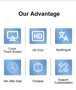 पोर्टेबल 7-इंच ऑटो 100 मिमी चार सिर इंकजेट प्रिंटर हैंडहेल्ड वाइड चौड़ाई फ्लेक्स सामग्री खुदरा बड़ी तारीख पैटर्न 7-इंच स्क्रीन - Product Image 4