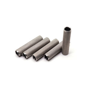 Piezas de torno Cnc personalizadas de fábrica Tubo moleteado de acero inoxidable de precisión - Product Image 3