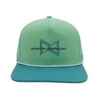 Casquettes imperméables personnalisées de haute qualité avec logo brodé 3D, casquette de baseball à 5 panneaux, visière incurvée, chapeau de sport pour le golf, pour les événements en plein air