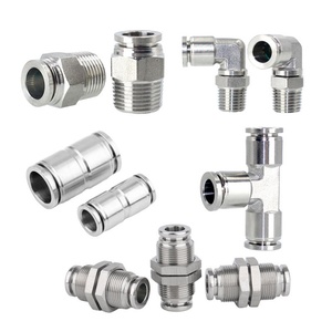 Conexiones de Tubo de Acero Inoxidable, Conexiones Neumáticas de Acero Inoxidable para Tuberías de Aire, Conexiones de Aire a Presión para la Industria Alimentaria - Product Image 4
