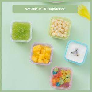 Contenedores Cuadrados <span class=keywords><strong>Mini</strong></span> de 60 ml para Almacenamiento de Alimentos en el <span class=keywords><strong>Congelador</strong></span>, Caja para Alimentos, Contenedor de Almacenamiento para Refrigerador - Product Image 2