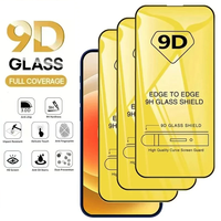 Protection d'Écran 9D en Verre Trempé pour iPhone 16 16E 15 14 13 12 11 Pro Max, Verre Protecteur pour iPhone X XR XS Max 7 8 14 Plus