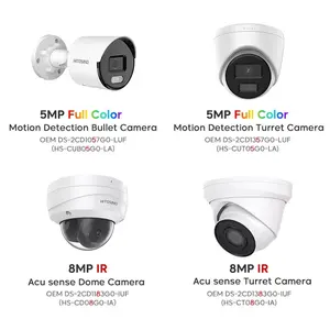 HITOSINO 8MP IR内蔵マイクPoEネットワークカメラ屋外4k 5MPフルカラー弾丸タレットドームIPカメラ - Product Image 2