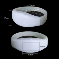 Nouveau bracelet personnalisé avec logo, Wifi, lumineux, éclairé, en silicone, commande par radio, programmable pour fête, bracelet LED