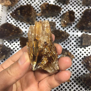 Commercio all'ingrosso Di Cristallo Naturale Del Quarzo Della Pietra Preziosa Pietra grezzo Giallo Calcite cluster di Cristallo ambra miele calcite cluster roccia grezza - Product Image 5