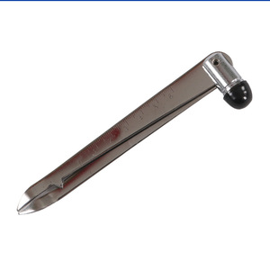 Martillo de percusión de acero inoxidable de 14.5 cm con escala para diagnóstico neurológico, uso hospitalario - Product Image 1