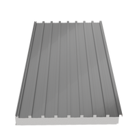 Tuiles de toiture sandwich en aluminium et PU, légères et isolées thermiquement, pour revêtement de mur extérieur de chambre froide industrielle, écologiques