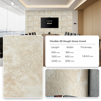 Panneaux muraux flexibles en pierre naturelle, aspect granit rugueux, panneaux en pierre flexible, prix raisonnable, placage en pierre flexible