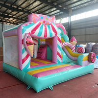 Château gonflable commercial HJ-W852 en PVC, maison de saut écologique, capacité 500 kg, pour enfants, vente et location