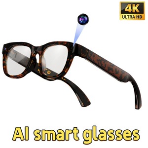 Smart Glasses Tortoiseshell Leopard <b>Print</b> 13MP <b>Camera</b> 32GB Internal Memory G600PRO - Product Image 2