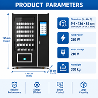 Distributeur automatique moderne pour ascenseurs, distributeur automatique intelligent sans espèces pour snacks, boissons, cosmétiques, vente au détail