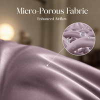 Ensemble de housse de couette 100% bambou, taille twin, ultra doux, respirant, évacuant l'humidité, ensemble de literie 3 pièces pour les personnes qui ont chaud la nuit