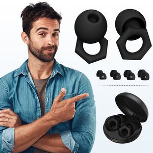Bouchons d'oreilles personnalisés en silicone, 4 tailles, insonorisants, anti-bruit, protection auditive pour le sommeil, la moto et les festivals - Product Image 5