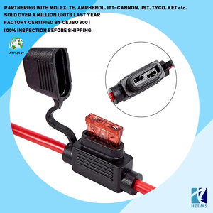 汽车线束样式1007电线20AWG 20厘米长度3A直列保险丝座或定制保险丝座中国线束 - Product Image 3