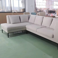 Ensemble de canapés et chaises de salon, design minimaliste européen, deux places, en tissu, vente en gros
