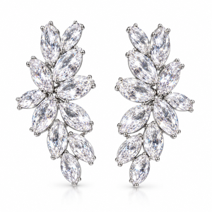 Boucles d'oreilles à clous en forme de fleur pour femmes, design floral élégant, boucles d'oreilles stylisées adaptées aux robes, aux fêtes et aux cadeaux - Product Image 6