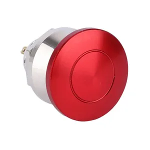 ABILKEEN Mushroom Push Button Switches IP65 Actuator Red/Green Miniature Metal Button Swiitch