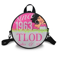 Sac rond en PU pour femme de la sororité Zeta Phi Beta, sac réutilisable en tissu de haute qualité, sac de week-end