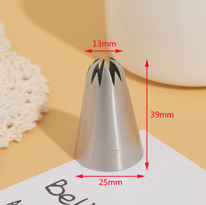 Embout de glaçage <span class=keywords><strong>Sakura</strong></span> de taille moyenne sans couture en acier inoxydable 304 buse de glaçage pour gâteau biscuit pâtisserie bricolage outils de cuisson - Product Image 2