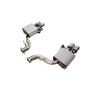 Tuyau d'échappement en acier inoxydable de qualité supérieure avec soupape pour Ferrari 599 6.0L V12, pièces de performance automobile. - Product Image 1