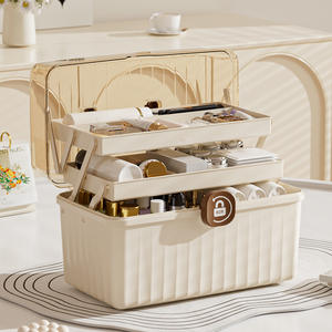 Caja de almacenamiento de medicamentos multicapa portátil Diseño moderno PP Plástico Hogar Caja de primeros auxilios médicos - Product Image 3